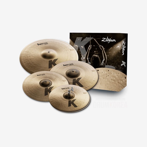 K Zildjian SWEET Cymbal Pack 질젼 스윗 스위트 심벌세트 (14, 16, 18, 21 구성) KS4681