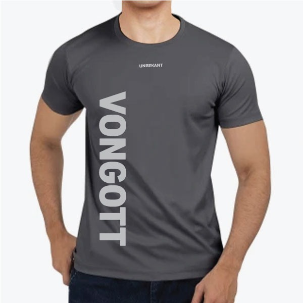 VONGOTT Front BIG VERTICAL LOGO 스포츠원단 티셔츠 017027