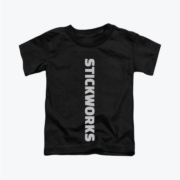 STICKWORKS Vertical SILVER 스틱웍스 면 티셔츠 010428