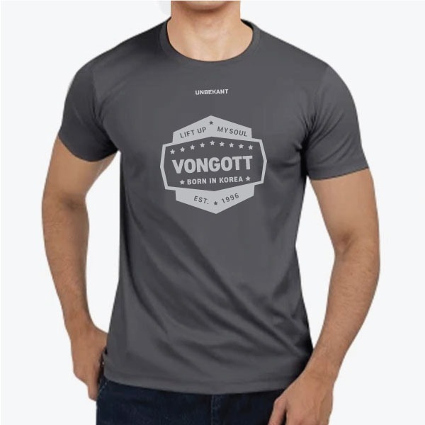 VONGOTT Front BIG MARK 본거트 드럼마크 스포츠원단 티셔츠 016957
