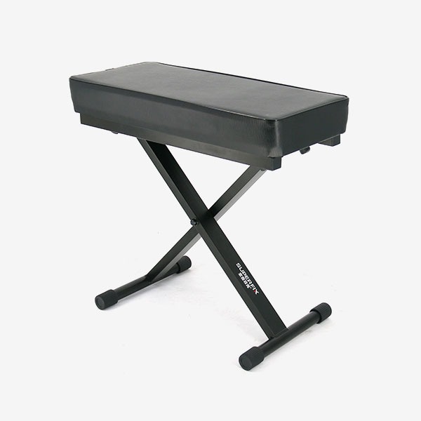 SUPERFIX KB105B 스틸렉 디지털 피아노 벤치 의자 4단계 높이조절 Leather 방염쿠션